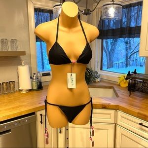 SALT black bikini top and bottom! NEW!!